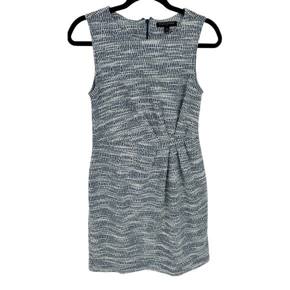 Banana Republic Knit Tweed Blue White Sheath Dress Sleeveless Party Workwear P6 - Picture 1 of 9